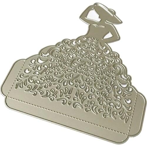 Lady Metal Cutting Dies Stencil Scrapbooking DIY Album Stamp Paper Card Emboss