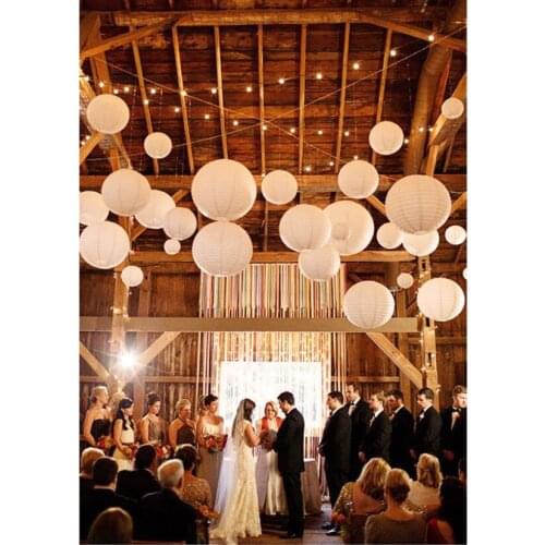 LOT 5PCS 16" 40cm Round Chinese Paper Lantern Christmas Halloween Decoration Lampion Birthday Party Wedding Hanging Paper Balls