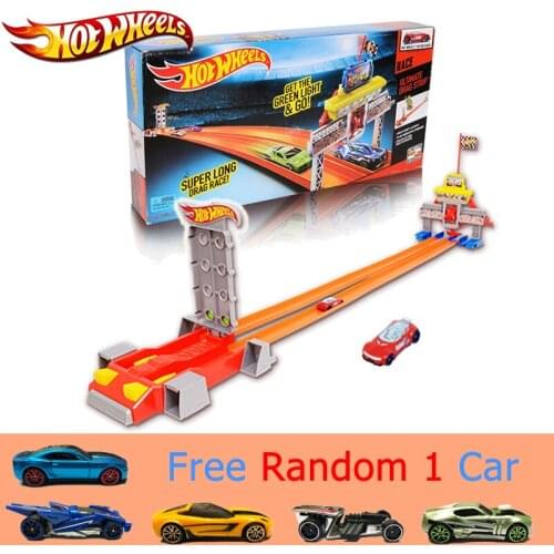 New Hotwheels Car Track Set Straight Track Acceleration Track Car Toy Educational Building Hot Wheels Track Model CBY76
