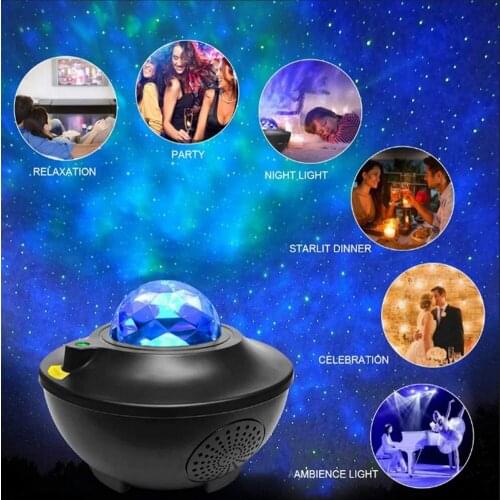 Colorful Sky Projector Star Galaxy Night Light For Children Kids Bedroom Decor Rotating Nursery Night Light LED festival Gift