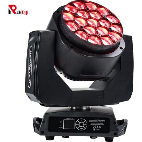 Big Bee Eyes Moving Head Light 19x15w RGBW 4in1 Beam Wash Zoon Stage Light LED DMX DJ Disco Light