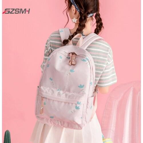 Backpack Girls 2020 Cute Radish Printing Stundets Schoolbag for Teenagers Ladies Travel Notebook Kawaii Bag Backpacking Supplies