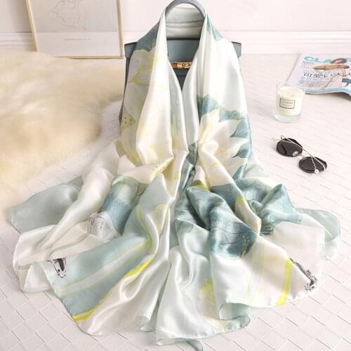 2021 Spring Summer New Style Silk scarves Sun-resistant Beach Towel Warm Shawl Printed Scarf Women Soft Headscarf winter poncho
