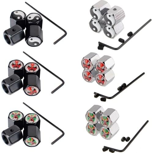 Car Tire Valve Stem Caps Totem Dragon Styling Valve Cover For Hyundai Ford Citroen Peugeot Buick BMW Audi Volkswagen Tiguan Polo