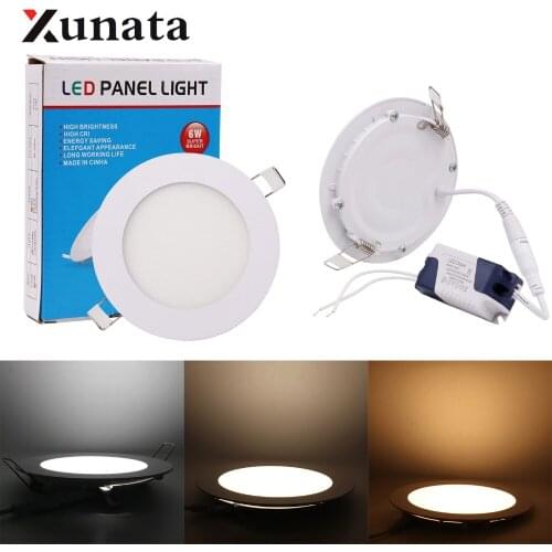 LED Down Light Panel Light White Warm White Ceiling Panel Lamp 3W 6W 9W 12W 15W 25W LED Lighting for Home Decor