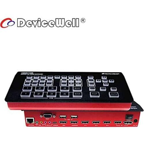 NEW 2021 Version DeviceWell HDS7105 5-CH Video Switcher 4*HDMI-compatible 1*DP SWITCHER for Video Stream HDS7105_V2021
