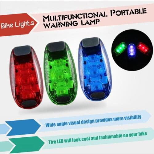 Waterproof LED Safety Light Clip On Bike Backpack Hightlights for Runners Dogs Bike Walking Portable Safety Warning Lights