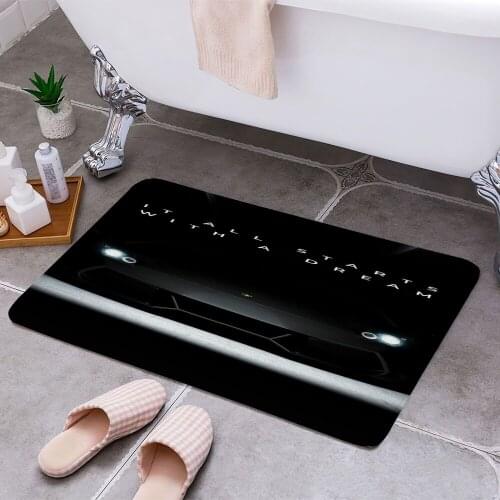 It All Start With a Dream Carpet Areas Rug Non-slip Floor Mat Rug 3D Printing Living Room Bedroom Door Mat Home Decoration