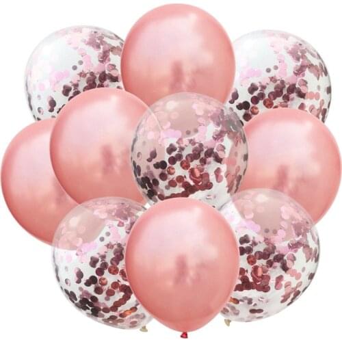 10pcs/lot Glitter Confetti Latex Balloons Wedding Party Supplies Decoration Baby Shower Birthday Party Decor Clear Air Balloons