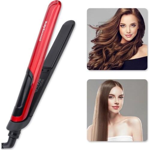 2 In 1 Professional Hair Curler Hair Straightener Flat Iron Hairs Straightening Corrugated Iron Curling Tong Hair Styling Tools