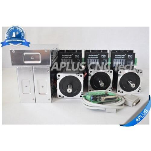 3-Axis Kits, 2 PCS NEMA 34 920oz-in & 1 PC NEMA 34 1696oz-in Stepper Motors & Drivers & Power Supplies