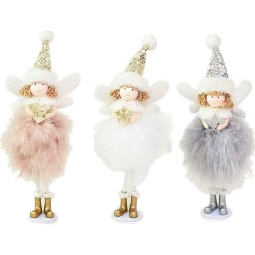 3pcs/set Cute Christmas Angel Doll Toy Decoration Home Xmas New Year Table Decor R7RC