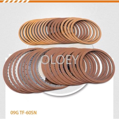 38Pcs 09G TF-60SN automatic transmission friction plate package gearbox clutch friction plate for V W for GOLF for POLO Skoda