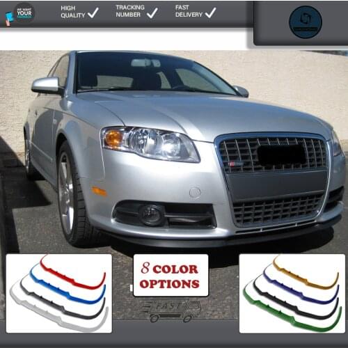 Audı for a4 s4 rs4 b7 front lip universal spoiler lip bumper 3 piece free fast shipping designed full harmony body kit design