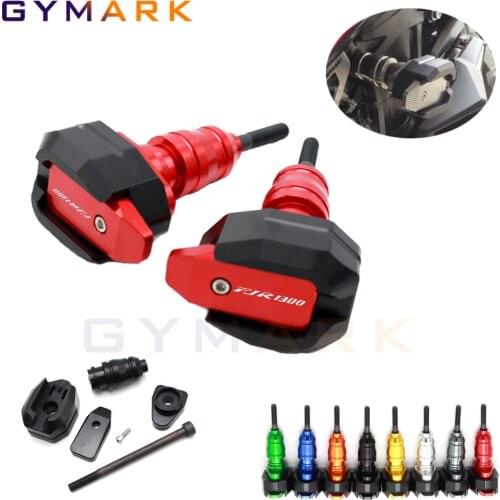 Motorcycle Sticker Drop Sash Frame Protection Slider Fairing Shock Pad Protector For Yamaha FJR1300 FJR 1300 2004-2017