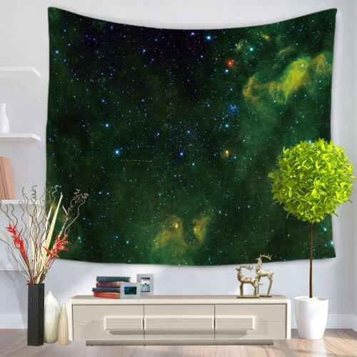Home Decorative Wall Hanging Carpet Tapestry Rectangle Bedspread Night Sky Scenic Pattern GT1105