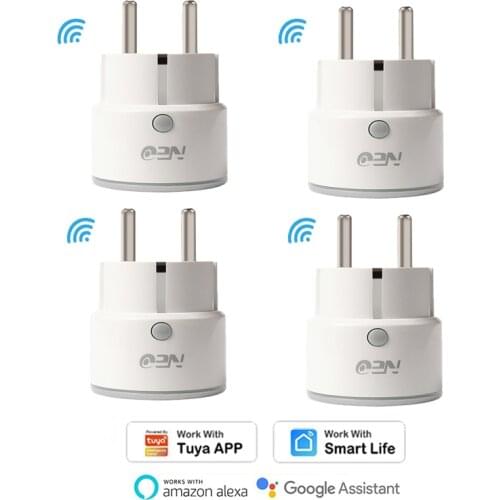 Mini Wifi Smart Power Socket 10A EU Plug Switch for Tuya Smart Life APP Timer Outlet Automation Work with Google Home Alexa