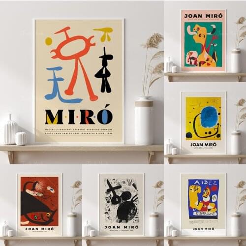 Joan Miro Litography, Miro Poster, Jean Miró Digital Print, Digital Download, Modern Wall Art, Miro Exhibition Poster