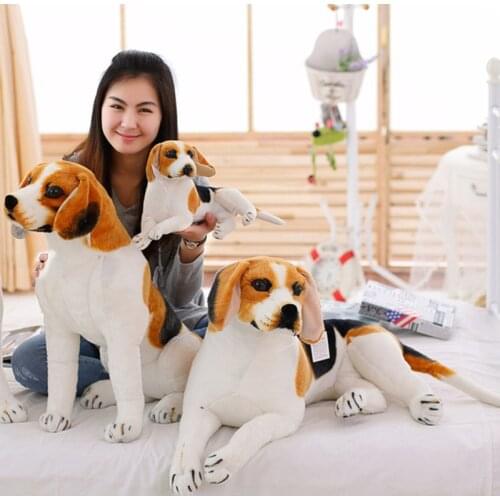 Giant Big size Beagle Dog Toy Realistic Stuffed Animals Dog Plush Toys Gift For Children Home Decor Pet Store Promotion Mascot