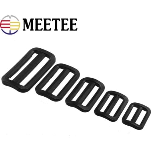 Meetee 25mm,32mm,38mm,50mm Plastic Adjust Buckle Backpack Luggage Bags Straps Plastic Belt Buckles for Fastener Accessories