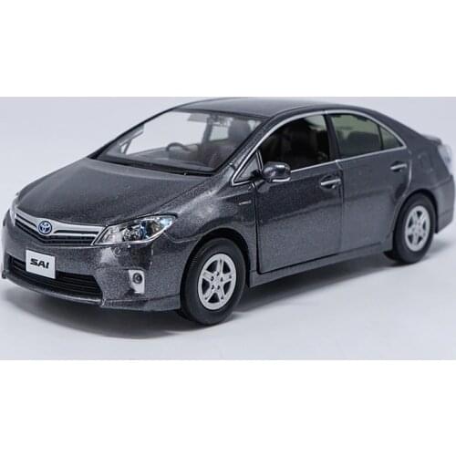 1:30 Diecast Model for Toyota SAI Gray Sedan Alloy Toy Car Miniature Collection Gifts