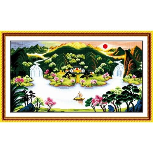 Treasures fill the home cross stitch kit Chinese counted stamped 14ct 11ct hand embroidery DIY handmade needlework supplies bag
