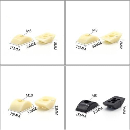 M8 Crescent plastic washer arch semicircle furniture larger dining table full thread pole connector washer nylon