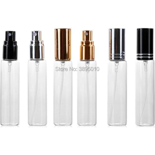 15ML Empty Glass Perfume Spray Bottle Small Cosmetic Containter Vial Refillable Atomizer Packgaing F487