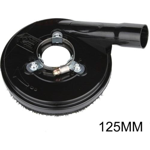 Grinder Dust Shroud Suction Hood Kit Dry Grinding Cover Tool With Wrench For Angle Hand Grinder Clear 125mm