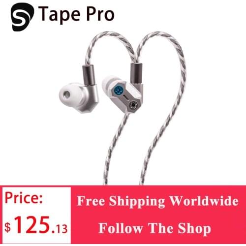 Shuoer Tape Pro | Magnetostatic Dynamic hybrid IEM headphones with bass tuning screws and dual pin silver plated copper cables