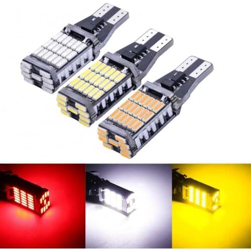 60% Hot Sale 2Pcs Signal Lamp T15 4014 45SMD Car Bulb Stoplight Reversing Lights Brake Lamp Durable Stable High Brightness
