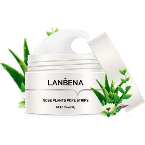 LANBENA Blackhead Remover Face Nose Mask Pore Strip Black Mask Peeling Acne Treatment Deep Cleansing Mask Oil Control Skin Care