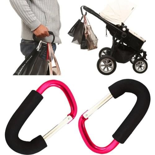 Baby Trendy Pushchair Diaper Bag Hanger Stroller Clip Hook Buggy Pram Carabiner