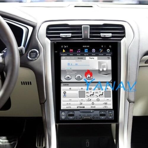 Tesla style vertical Car DVD Player multimedia player FOR-FORD-mondeo 2013-2017 car stereo 12.1" GPS Navigation Car radio player