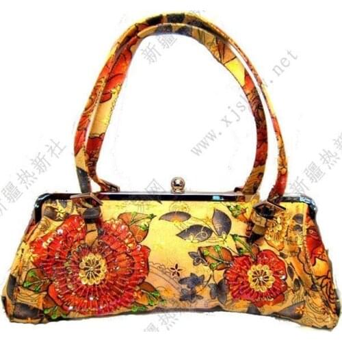Xinjiang Folk Custom Handmade Beaded Handbag Bag classic X-43