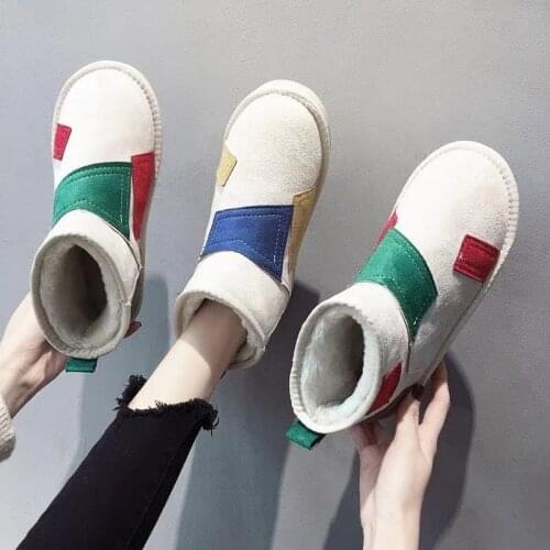 New Winter Women Snow Boots Female Fashion Thick Bottom Non-slip Warm Student Short Boots Shoes Special offer 35-40