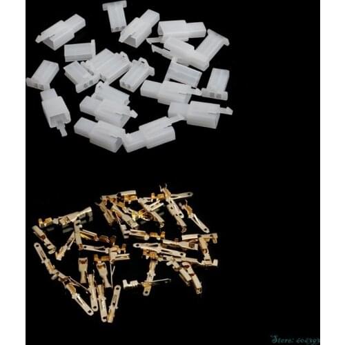 10Sets/Pack 2.8mm 2 Pin Electrical Wire Connector Male Female Plug+Terminal Kit for Motorcycle Car