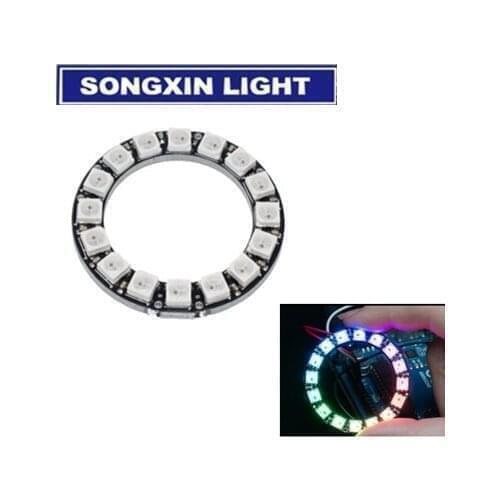 100PCS/Lot CJMCU 16 Bit WS2812 5050 RGB LED full-color built-in driving lights Round development board For Arduino