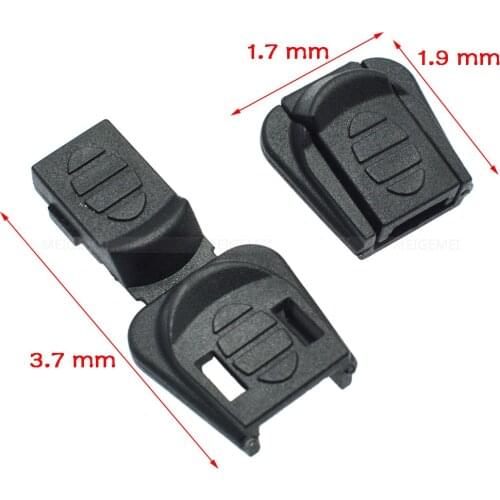 100pcs/pack Cord Ends Zipper Pull Cord Lock Stopper For Paracord Sportswear Backpack Garment Size:18.5mm*18mm*10mm