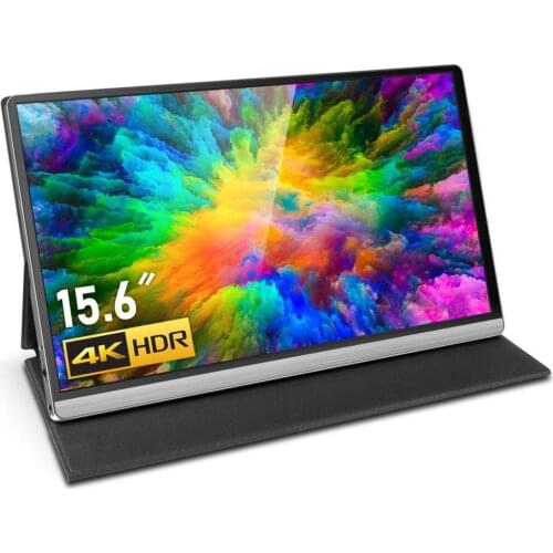 T-Bao 15.6 Inch LCD Monitor Type C Portable Computer Monitor Gaming Display Screen 4K 3840*2160 IPS With Holster For Laptop
