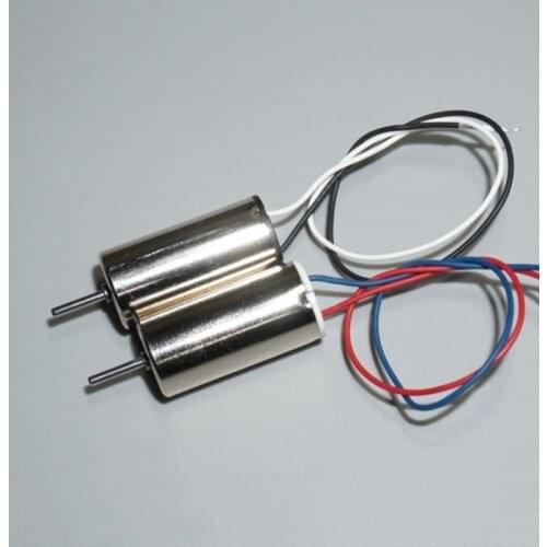 2pcs 10mm*20mm Coreless Motor DC 3.7V 7.4V 35200RPM High Speed CW CCW Hollow Cup Strong NdFeB Magnetic DIY RC Drone Aircraft