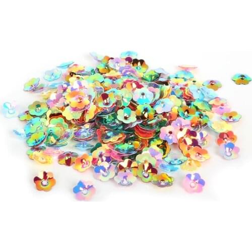 20g/lot 600-3800pcs Multi Size Cup Round 3D Sequin Flower Paillettes for Sewing Clothing Dress Accessories DIY Craft Decoration