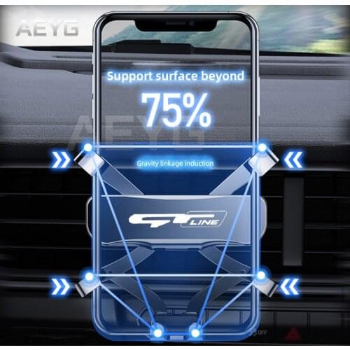 Car Mobile Phone Holder For KIA Stinger Optima K3 K5 Peugeot 4008 GTLine Gravity Air Vent Stand Smart Phone Special Mount 2020