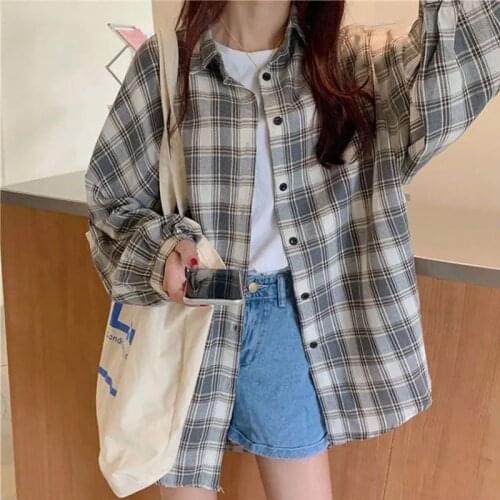Chin.Sweety Women's Oversized Shirts