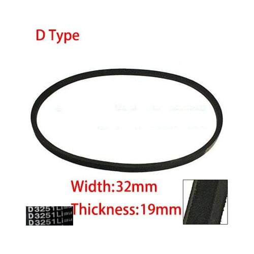 D 2896 2997 3048 3099 32mm Width 19mm Thickness Rubber Groove Cogged Machinery Drive Transmission Band Wedge Vee V Timing Belt