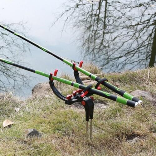 Fishing Pole Holder 360 Degree AdjustableUniversal Fishing Foldable Bracket Sea Lake Fish Rod Rack Stand Fishing Accessories