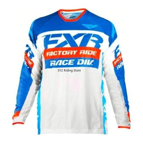 DH Motocross MX FXR Manica Lunga MTB Jersey Cross-country Moto In Sella A Downhill Jersey Mtb Jersey Motocross