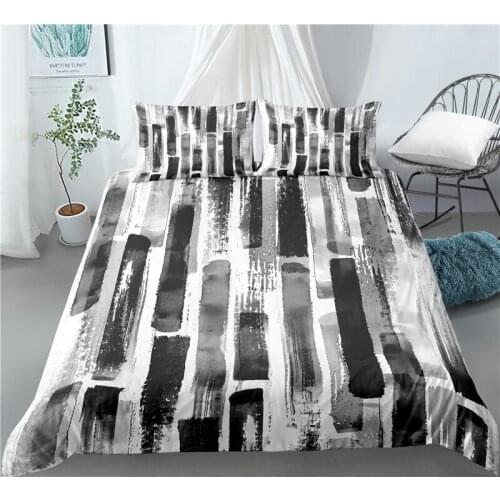 Home Living Luxury 3D Ink and Wash Print 2/3Pcs Comfortable Duvet Cover PillowCase Bedding Sets Queen and King EU/US/AU Size