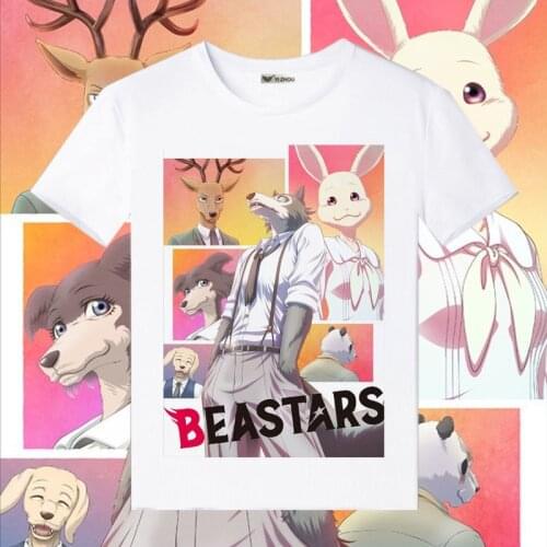 Anime BEASTARS T-Shirt Louis legoshi Haru Clothing Unisex Adults Child Casual fashion T Shirt Short Sleeve Tops tshirt