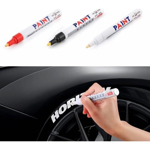 Paint Cleaner Car Wheel Tire Oily Painting Pen Auto Rubber Tyre Polishes Metal Permanent Marker Graffiti Touch Scratch Wet Wax